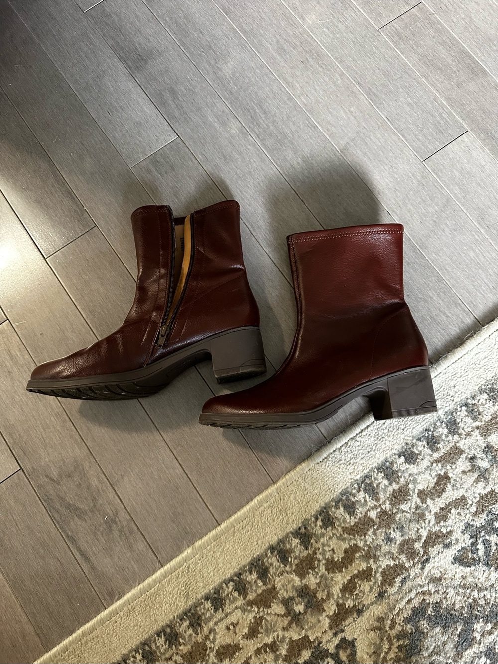 Brown Short Heeled Boots